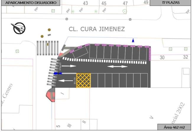 Aparcamiento disuasorio proyectado en Alquerías.