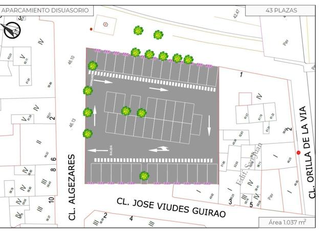 Aparcamiento disuasorio proyectado en Beniaján.