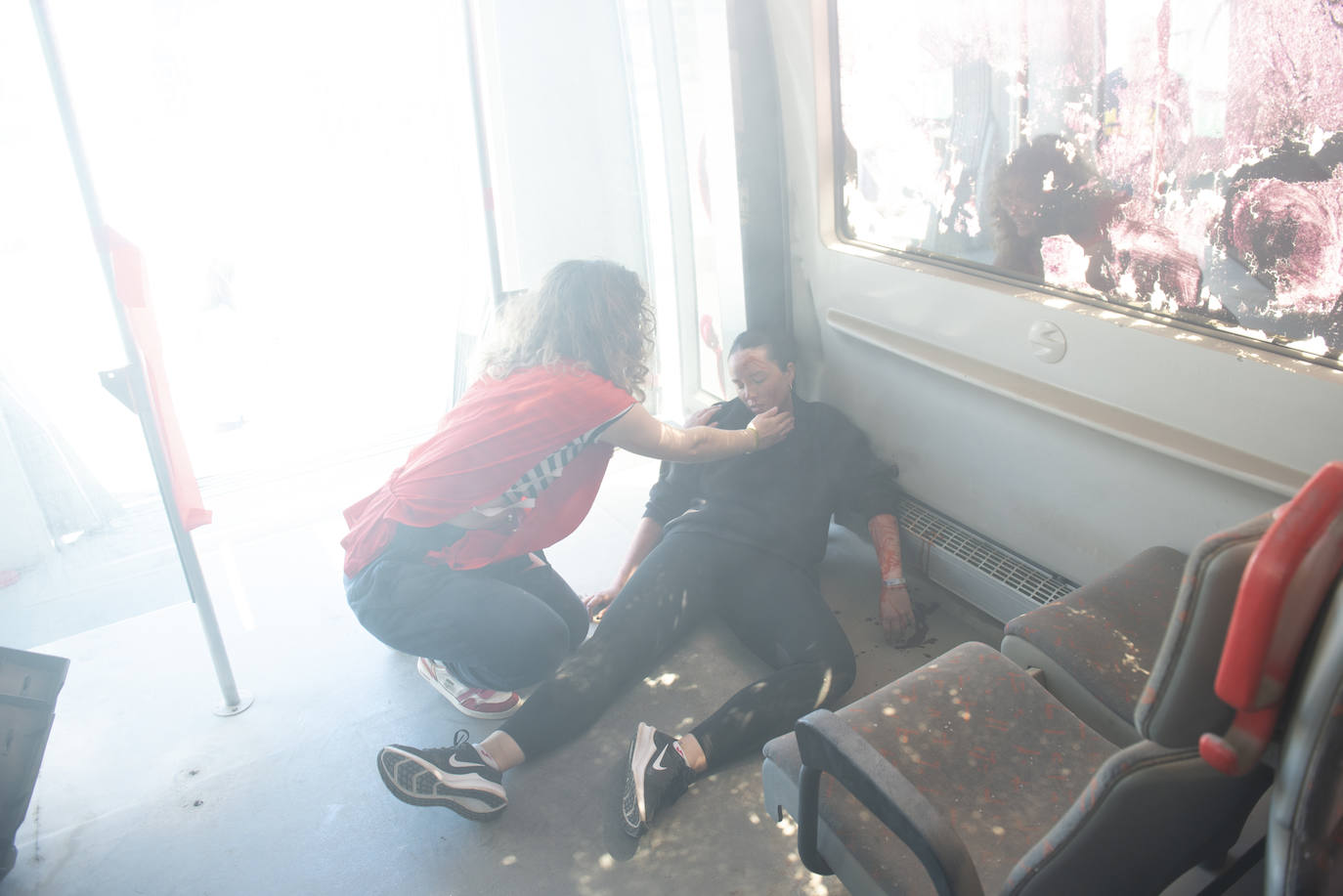 Simulacro de atentado en Murcia, en imágenes