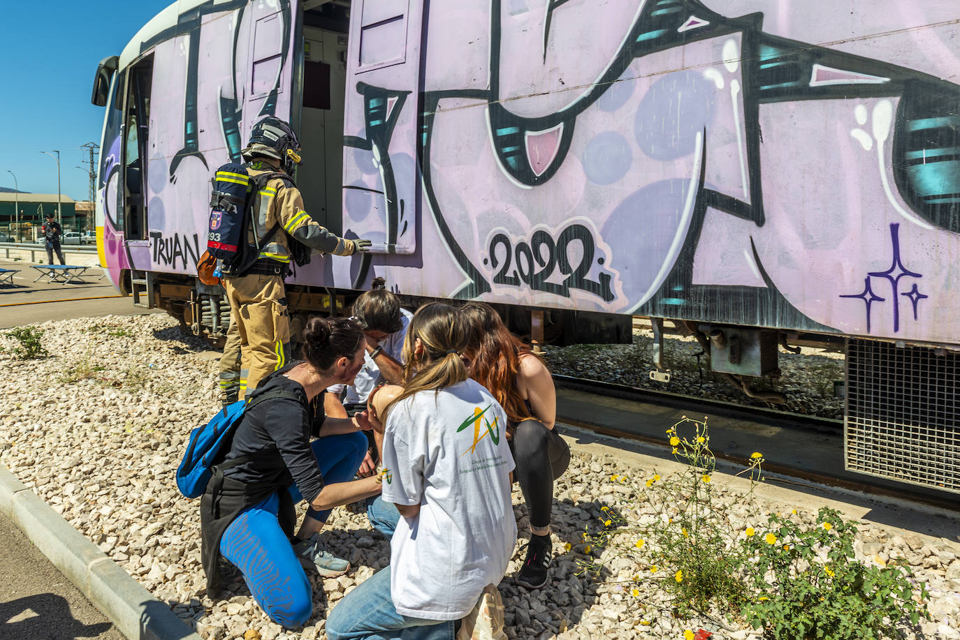 Simulacro de atentado en Murcia, en imágenes