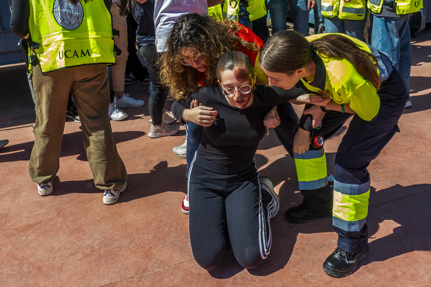 Simulacro de atentado en Murcia, en imágenes