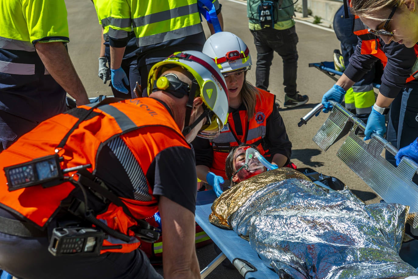 Simulacro de atentado en Murcia, en imágenes