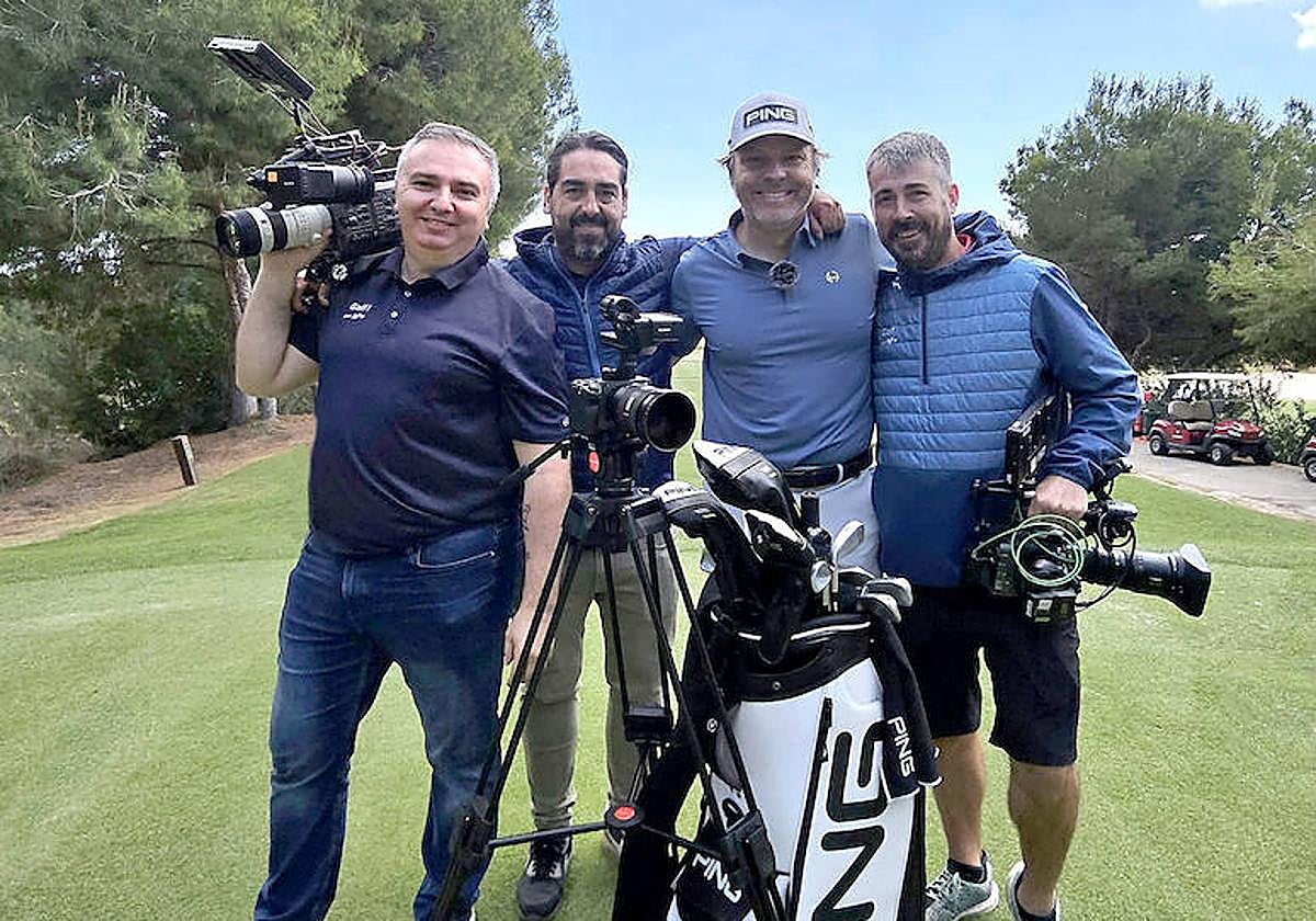 Juan Carlos García, Kike Huertas, José Manuel Lara e Iker Viana, de izquierda a derecha.