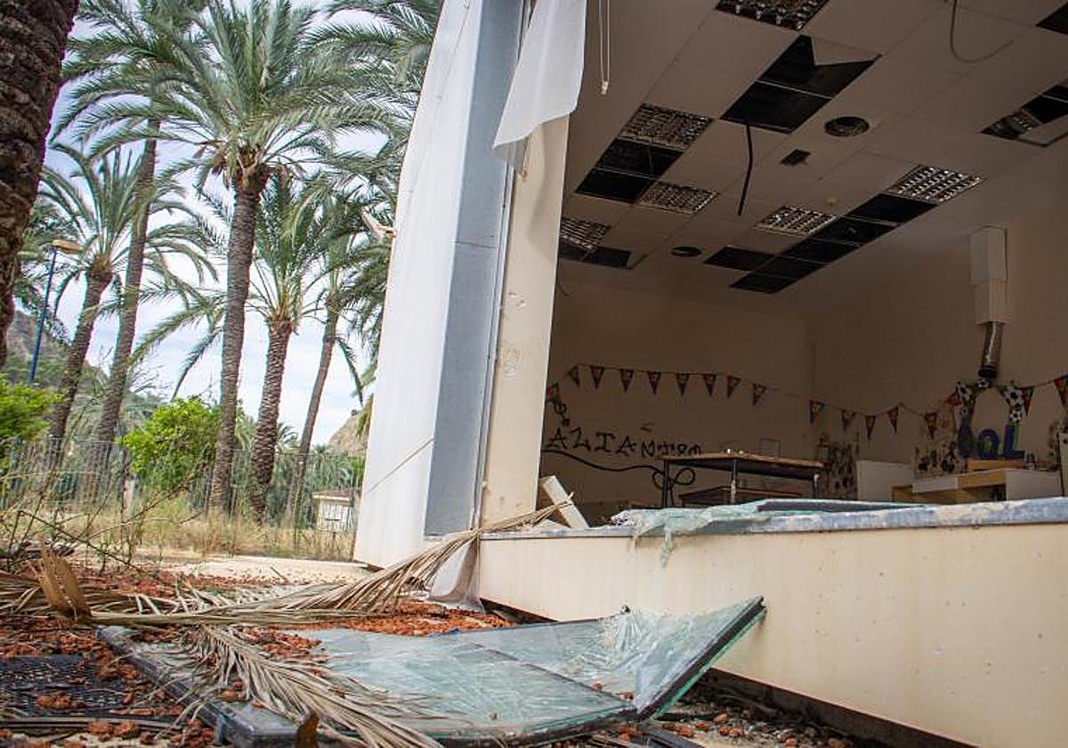 Estado en el que se encuentra la sede del Centro Oriol en el Palmeral.