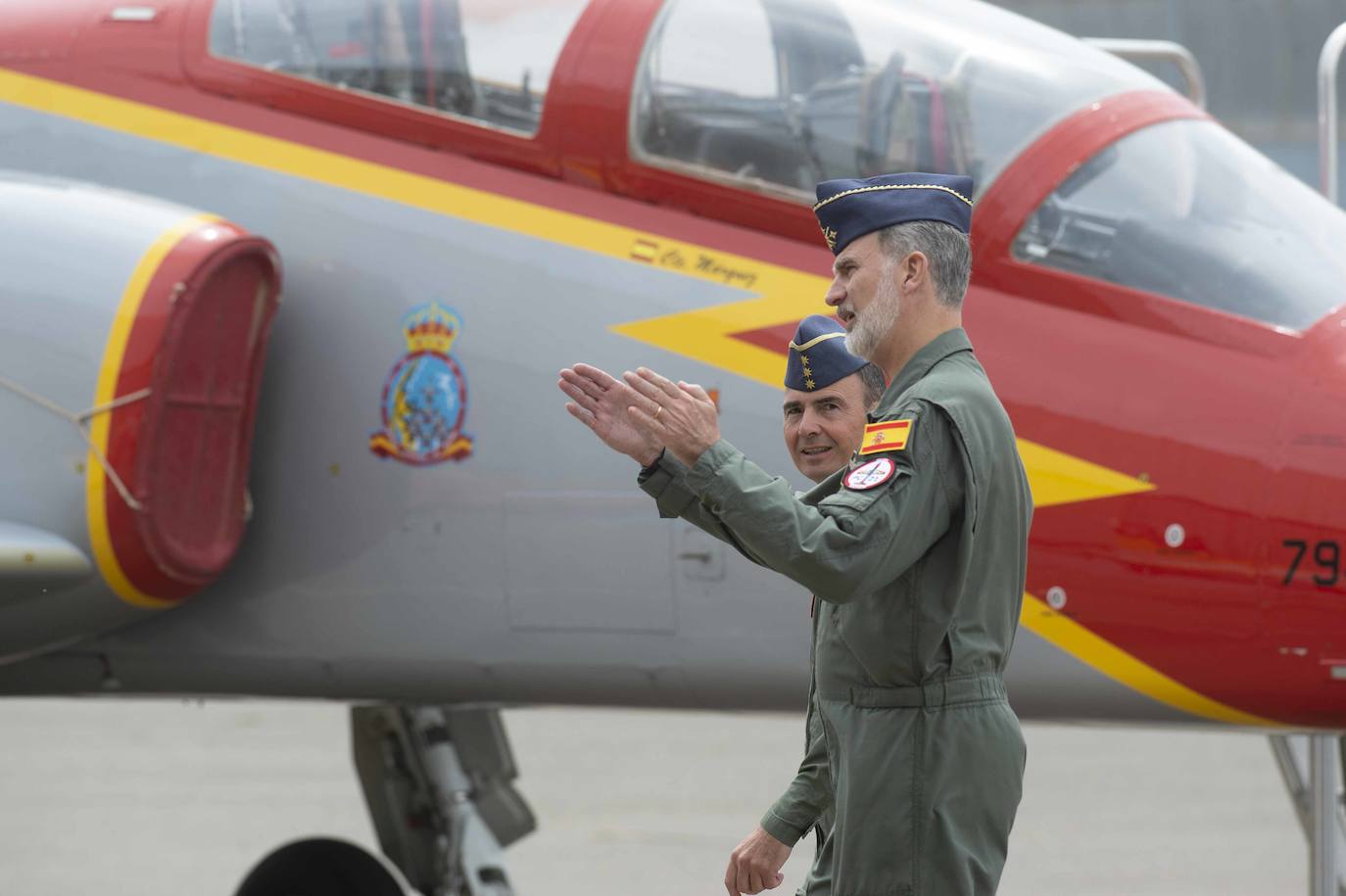 La visita del Rey Felipe VI a la Academia General del Aire, en imágenes