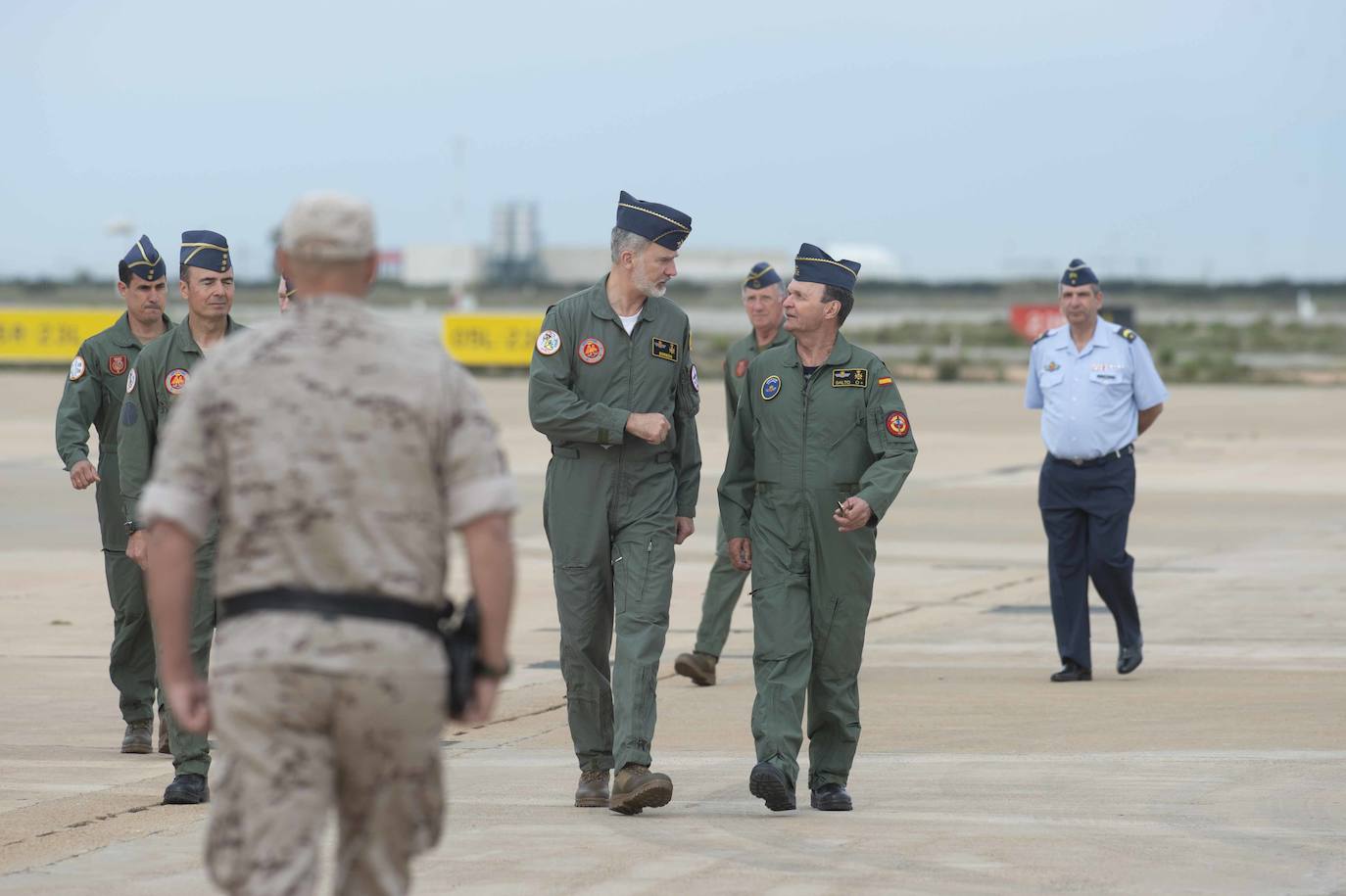 La visita del Rey Felipe VI a la Academia General del Aire, en imágenes