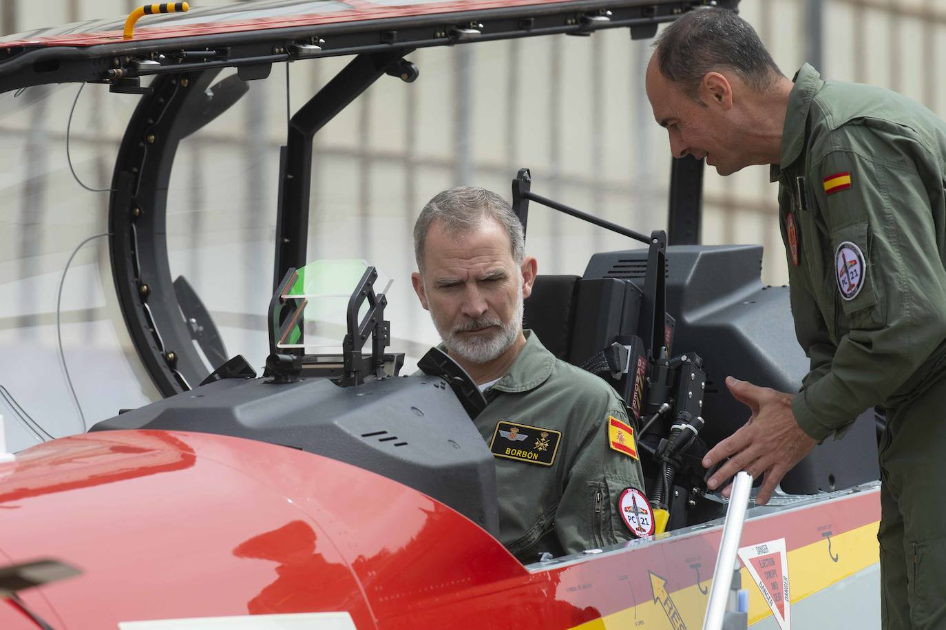 La visita del Rey Felipe VI a la Academia General del Aire, en imágenes