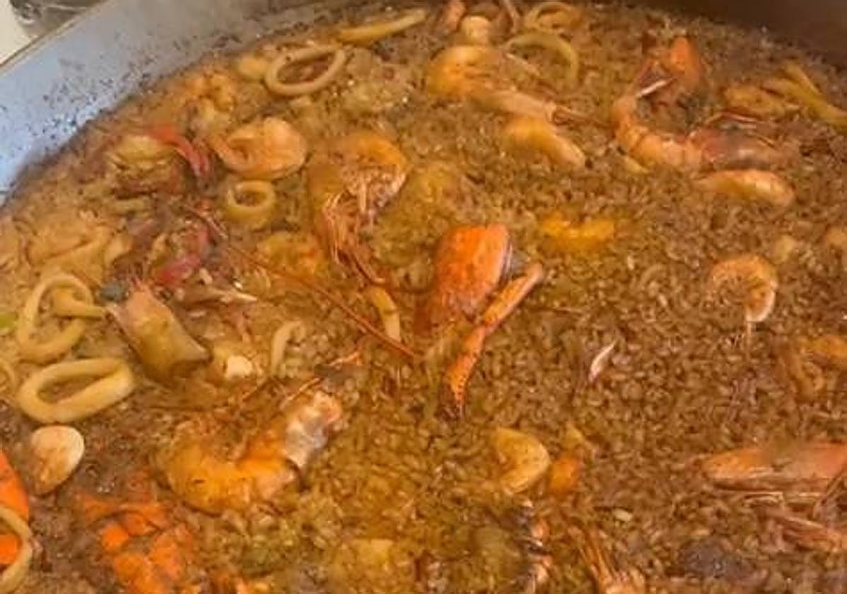 Arroz y marisco de El Rincón de Pepe.