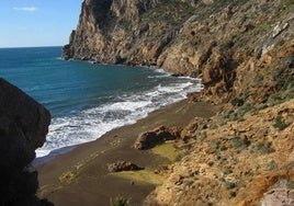 Playa de la Cala de Caballo, en La Unión.