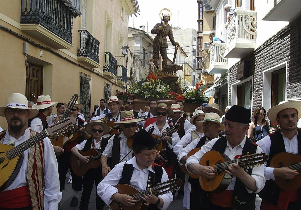 Imagen de archivo de la procesión de San Isidro en Mula.