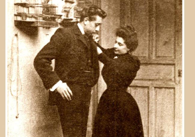 Gabriel Miró y su esposa Clemencia.