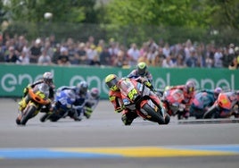 Fermín Aldeguer, este domingo, en Le Mans.