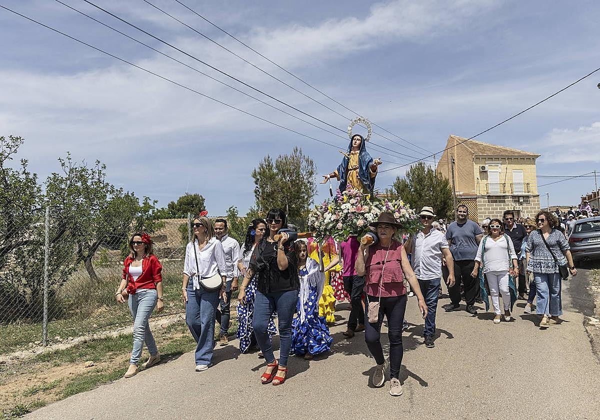 Las imágenes de la romería de la Virgen Dolorosa de La Muela en Galifa