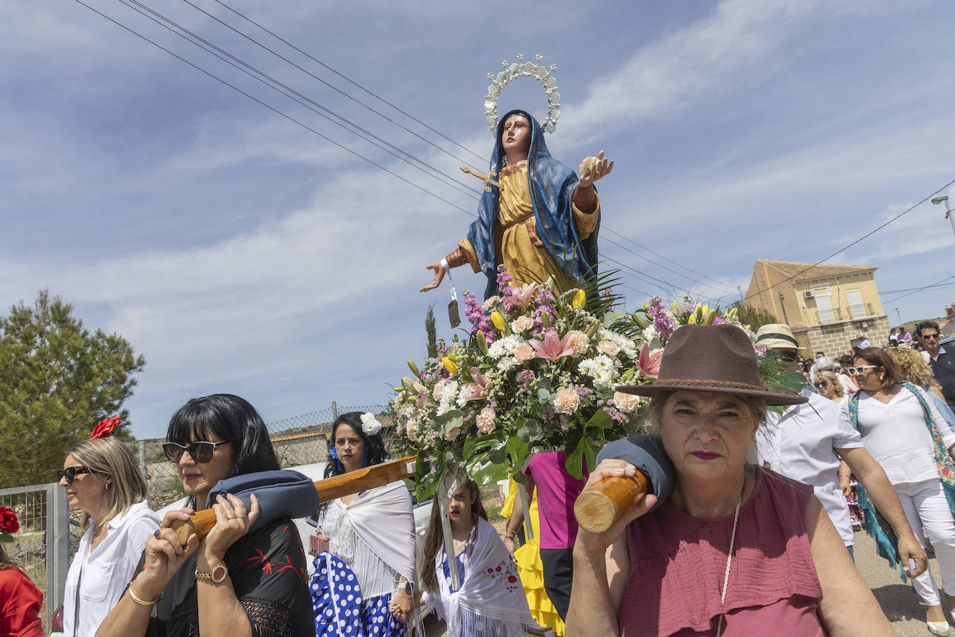 Las imágenes de la romería de la Virgen Dolorosa de La Muela en Galifa