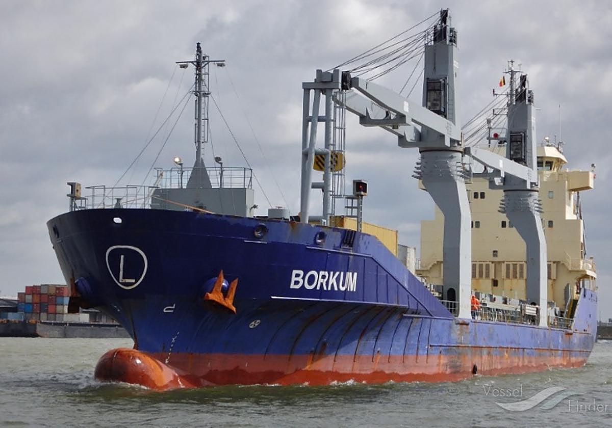 El carguero 'Borkum', en una foto de archivo.