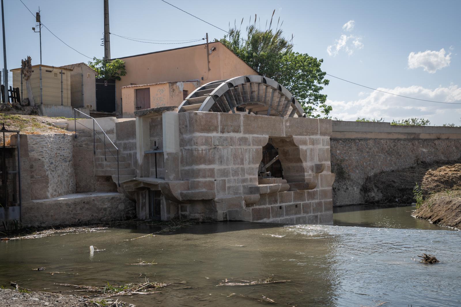 Así han quedado las Norias Gemelas de Orihuela tras su rehabilitación