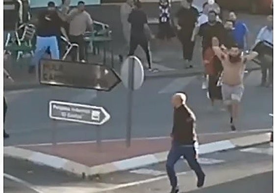 Enfrentamiento entre grupos en Alguazas.