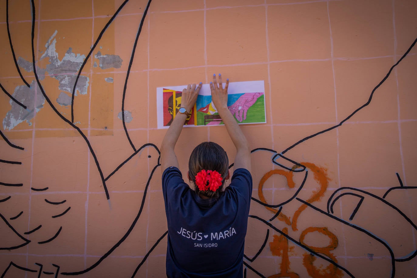 Imágenes de la fiesta de los Murales de San Isidro, en Orihuela