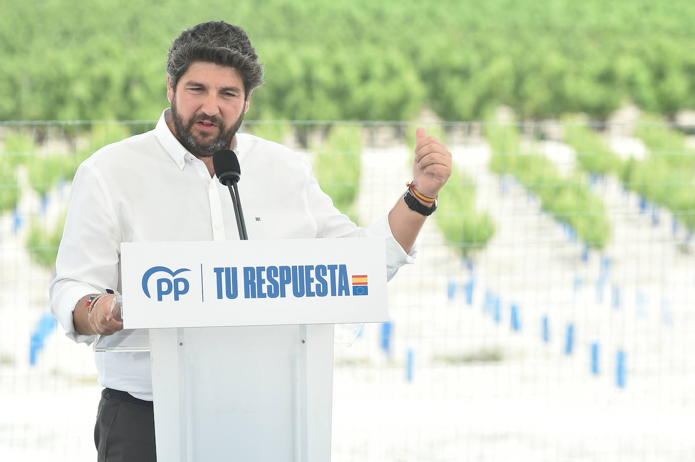 La visita de Núñez Feijóo a Cieza, en imágenes