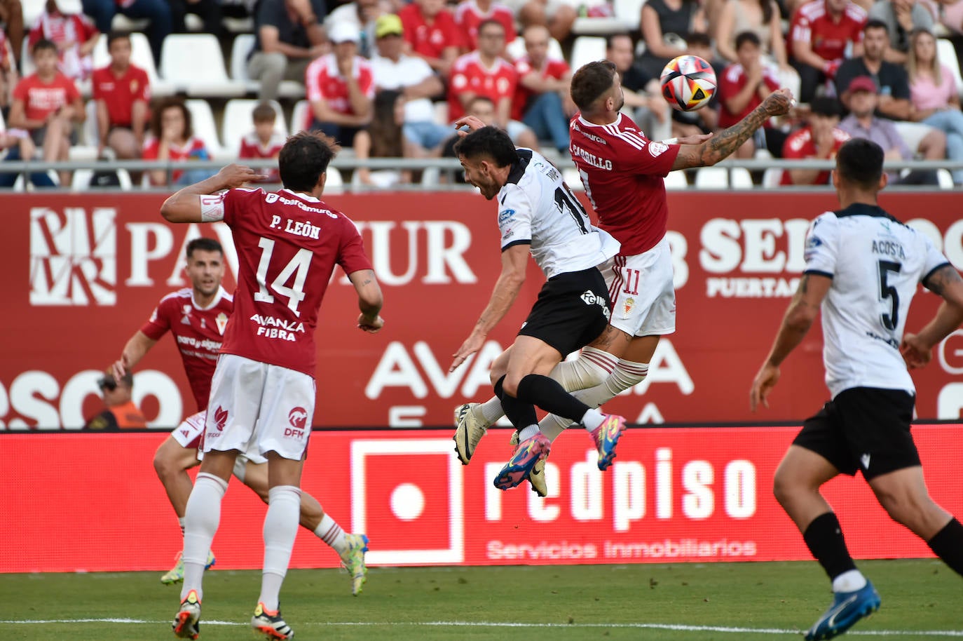 El empate del Real Murcia frente al Mérida, en imágenes