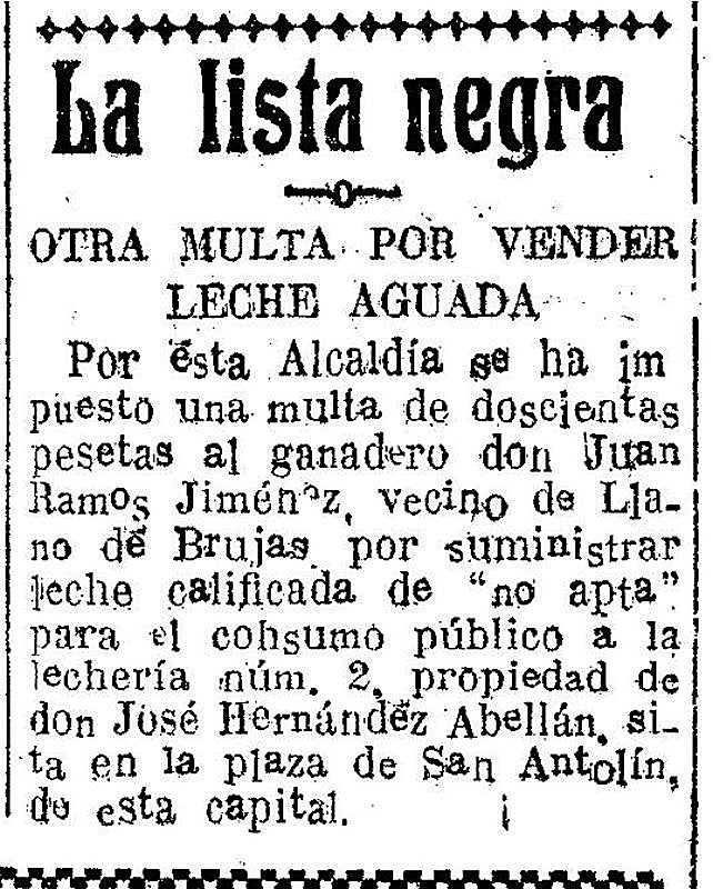 El diario 'Línea' creó una sección específica para denunciar las sanciones a las lecherías.