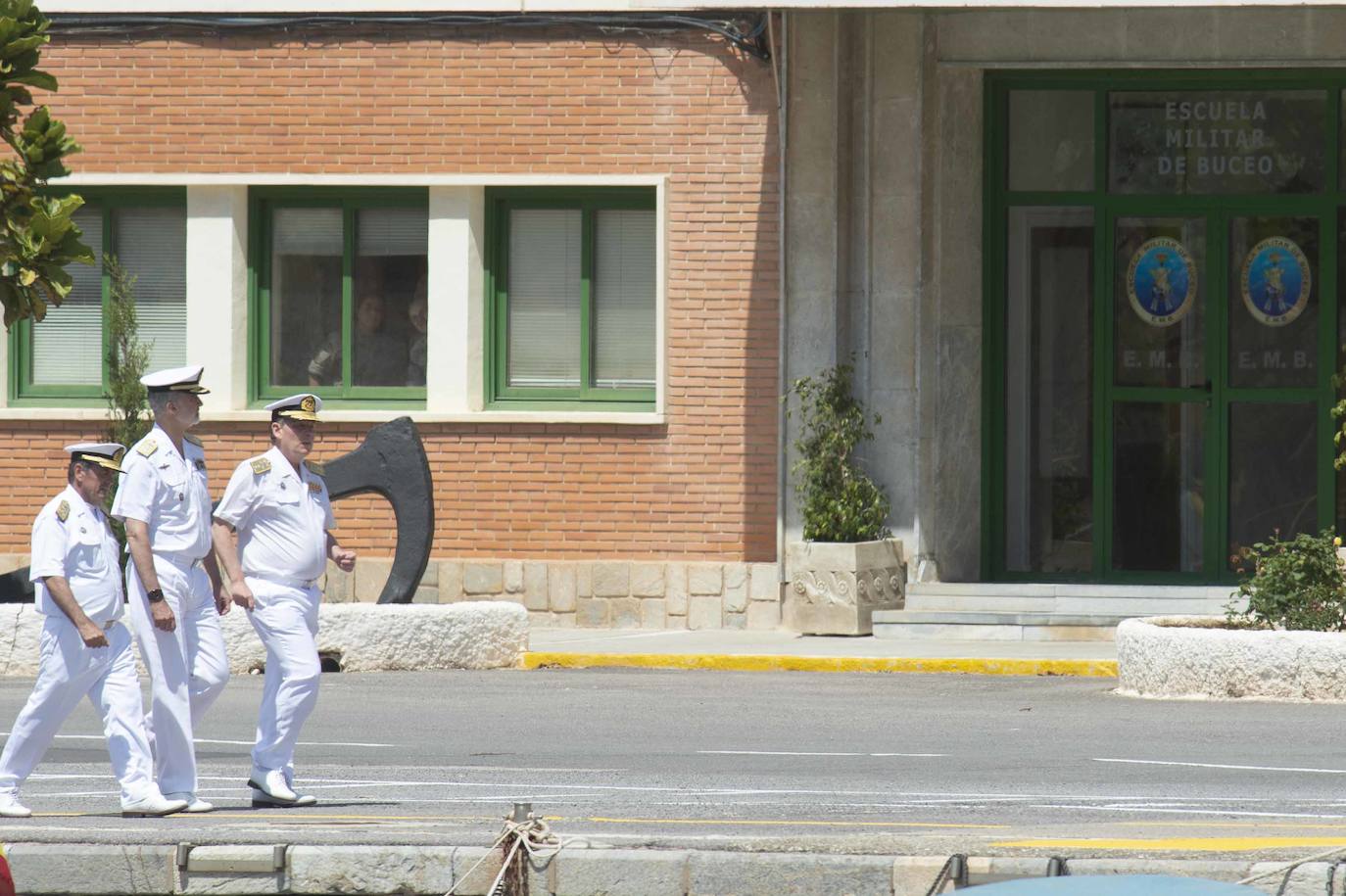 La visita del Rey Felipe VI a la Fuerza de Acción Marítima en Cartagena, en imágenes