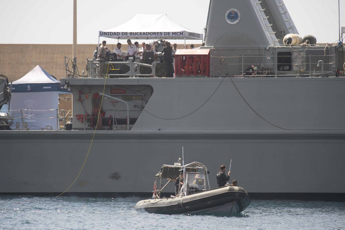 La visita del Rey Felipe VI a la Fuerza de Acción Marítima en Cartagena, en imágenes