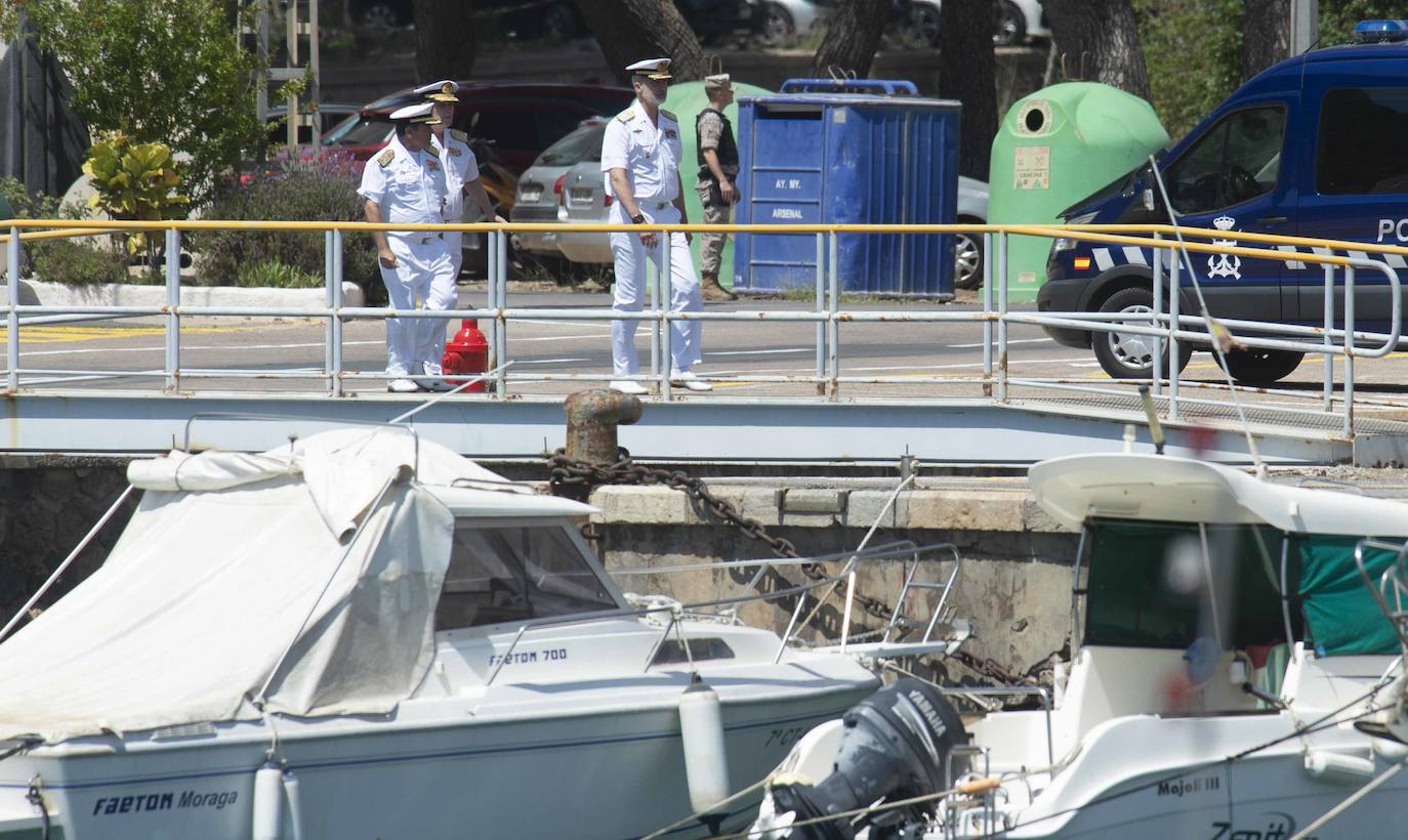 La visita del Rey Felipe VI a la Fuerza de Acción Marítima en Cartagena, en imágenes