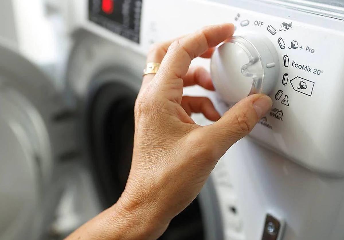 Una lavadora en una imagen de archivo.