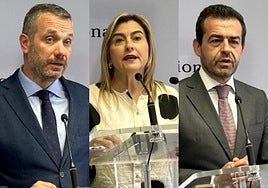 Joaquín Segado, Carmina Fernández y Rubén Martínez Alpañez.