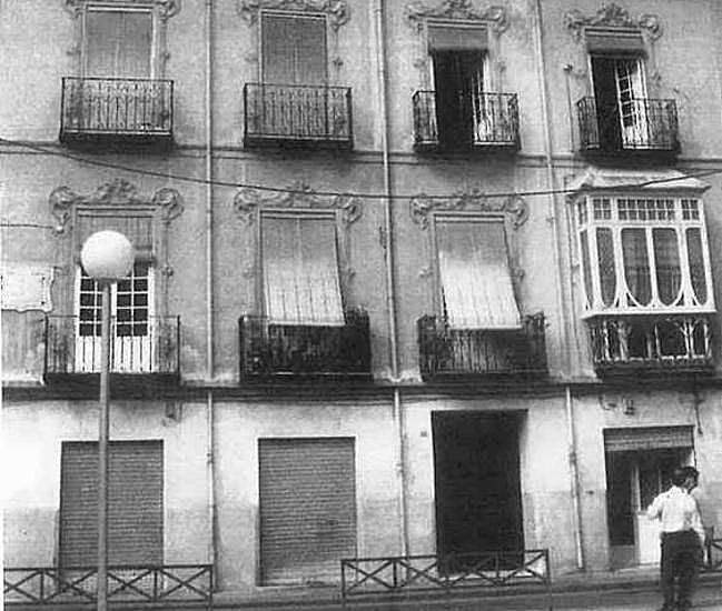Casa de Simón García, en una fotografía histórica.