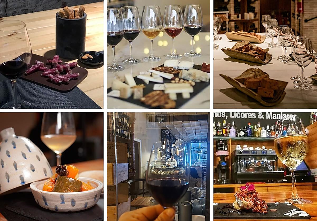Maza y Cerón, La Diligente, Vinoteca Don Fermín, La Gracia, El Aperitivo del Pintor y Vinissimo.