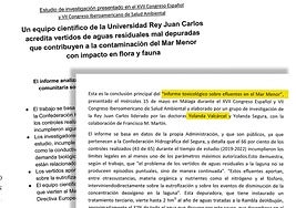 Dos reproducciones de la nota de prensa difundida sobre el estudio de la Universidad Rey Juan Carlos.
