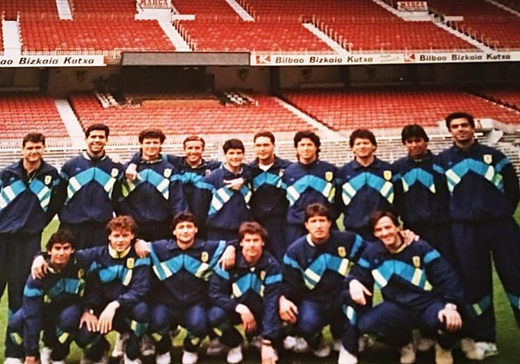 Expedición del Orihuela Deportiva, 1-1 en Segunda con el Bilbao Athlétic de Iñaki Sáez en San Mamés 1990-91.