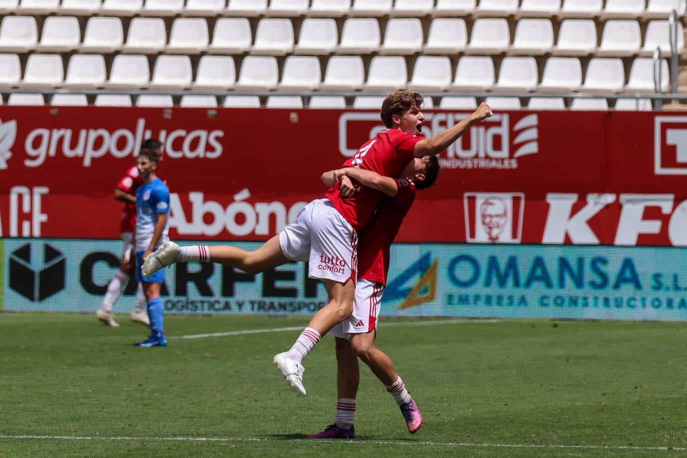 La victoria del Real Murcia Imperial frente al Lorca Deportiva, en imágenes