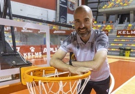 El entrenador Jordi Juste, en el Palacio de los Deportes.