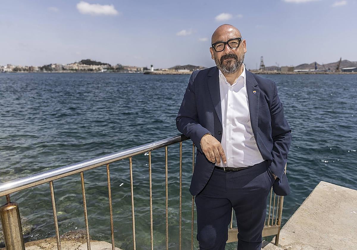 El número uno de Ciudadanos al Parlamento Europeo, Jordi Cañas, este martes, en el Fato de Navidad.