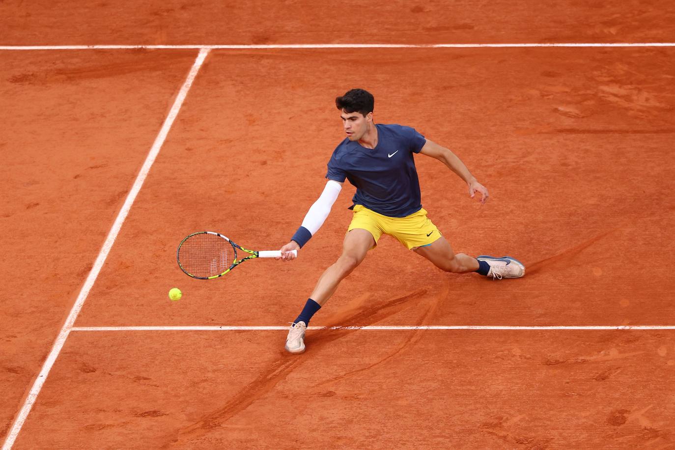 Las imágenes del partido entre Carlos Alcaraz y Stefanos Tsitsipas