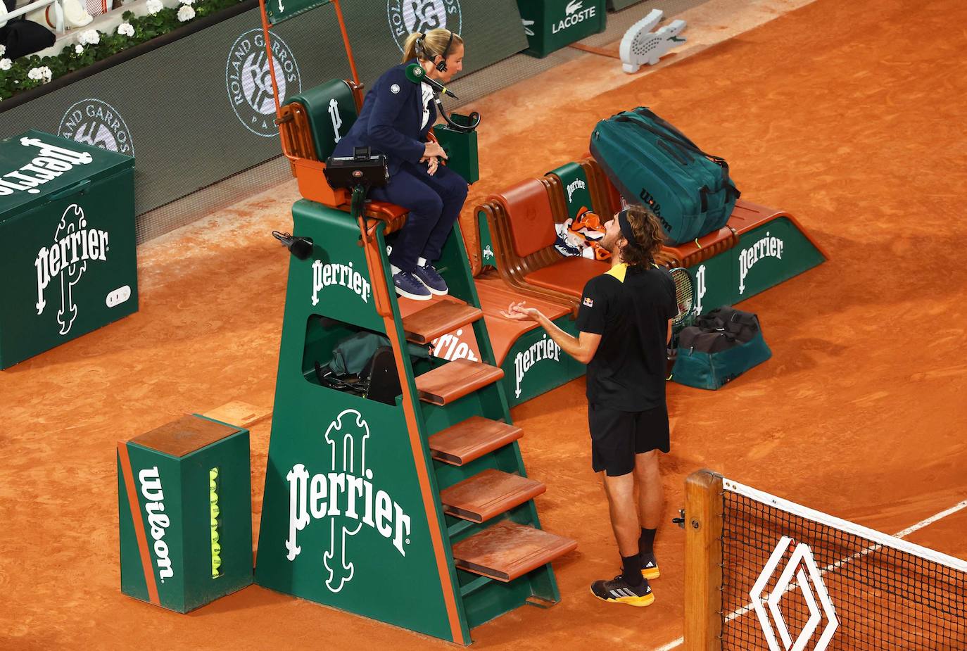 Las imágenes del partido entre Carlos Alcaraz y Stefanos Tsitsipas