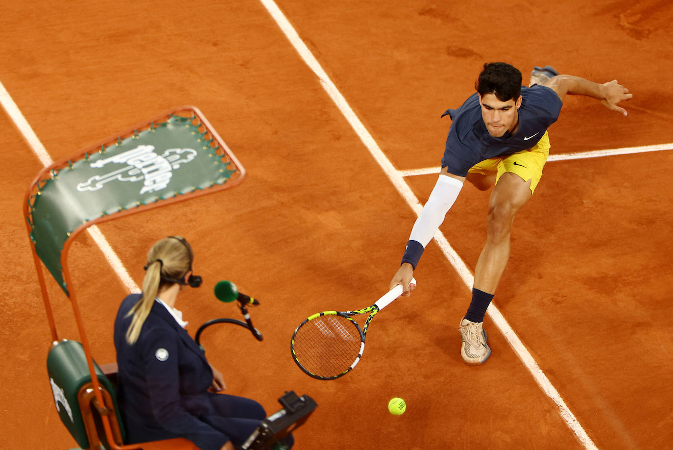 Las imágenes del partido entre Carlos Alcaraz y Stefanos Tsitsipas