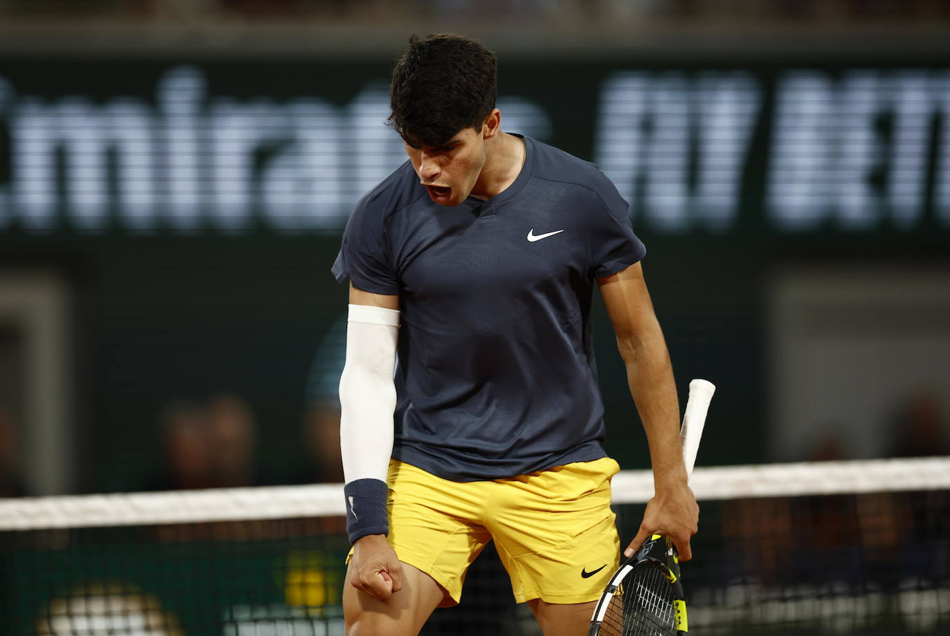 Las imágenes del partido entre Carlos Alcaraz y Stefanos Tsitsipas