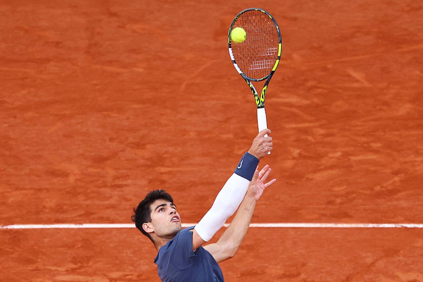 Las imágenes del partido entre Carlos Alcaraz y Stefanos Tsitsipas