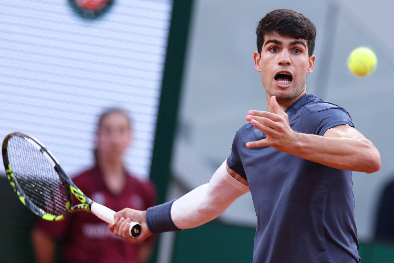 Las imágenes del partido entre Carlos Alcaraz y Stefanos Tsitsipas