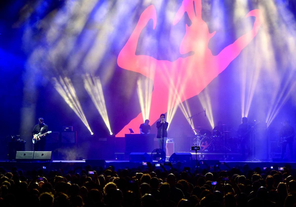 La banda The Bunnymen, durante su concierto en el Visor Fest de 2023.