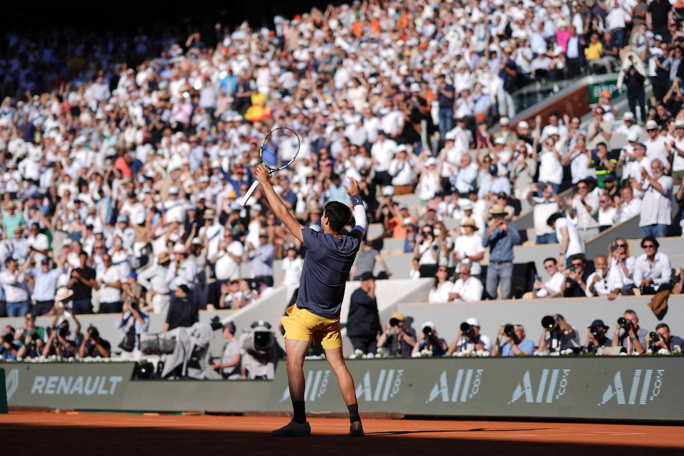 La victoria de Carlos Alcaraz ante Sinner en Roland Garros, en imágenes