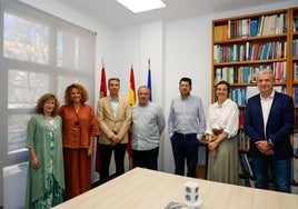 Visita de AEF en las instalaciones de ENAE Business School junto a su director Miguel López González.