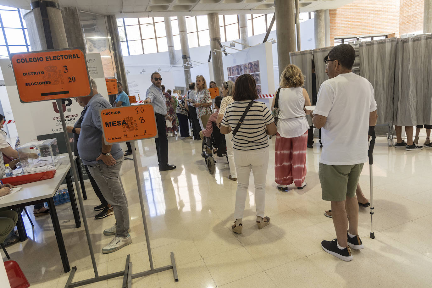 Las elecciones europeas en la Región de Murcia, en imágenes