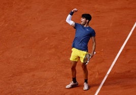 La final de Roland Garros entre Carlos Alcaraz y Alexander Zverev, en imágenes