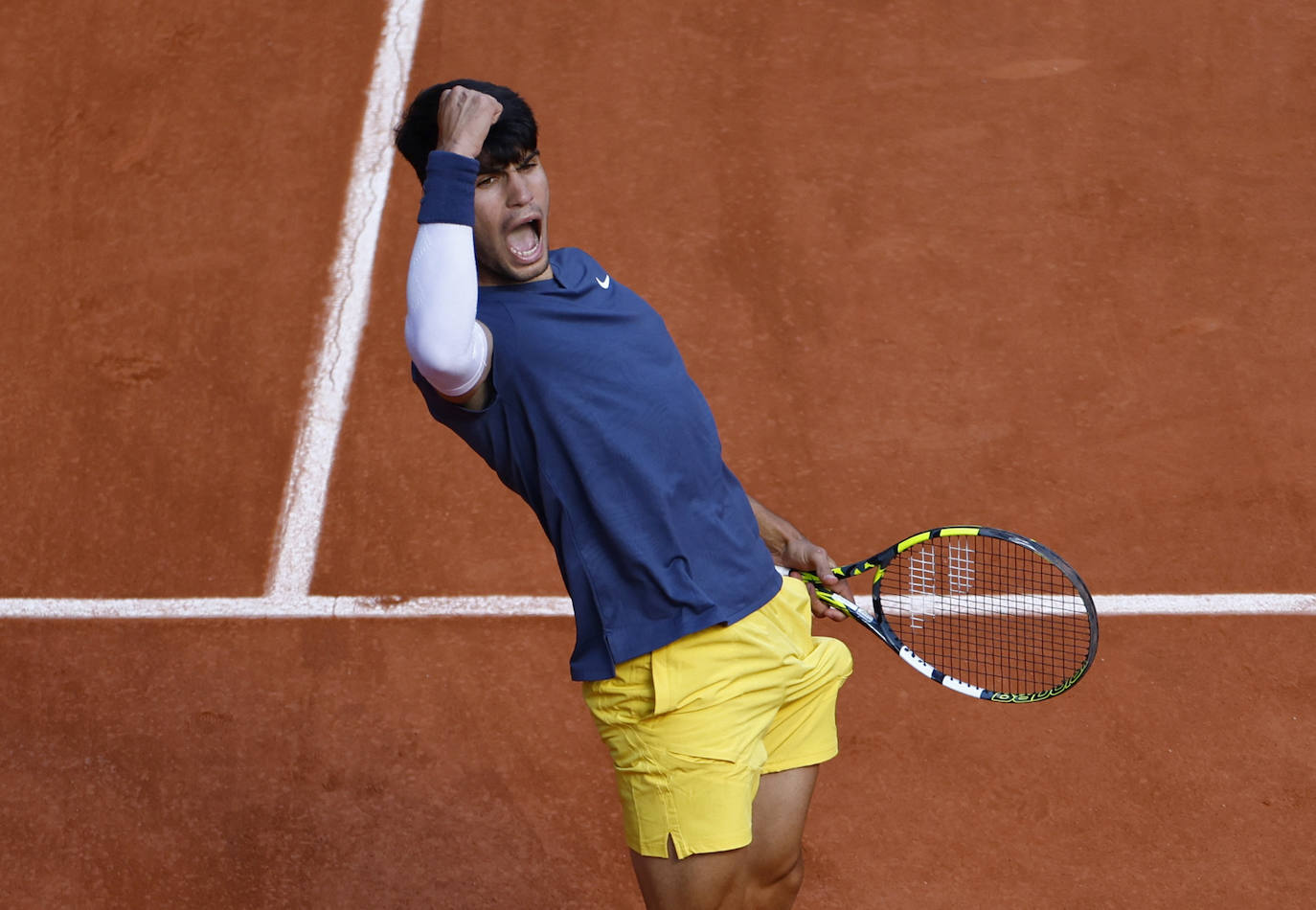 La final de Roland Garros entre Carlos Alcaraz y Alexander Zverev, en imágenes