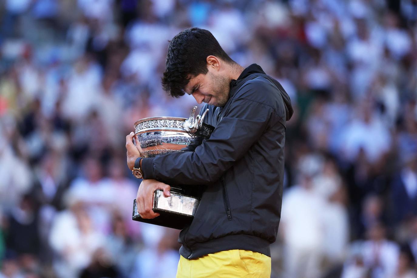 La final de Roland Garros entre Carlos Alcaraz y Alexander Zverev, en imágenes